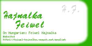 hajnalka feiwel business card